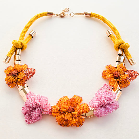 Necklace Florata Orange Grapefruit
