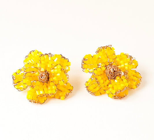 Earring Florata Yellow