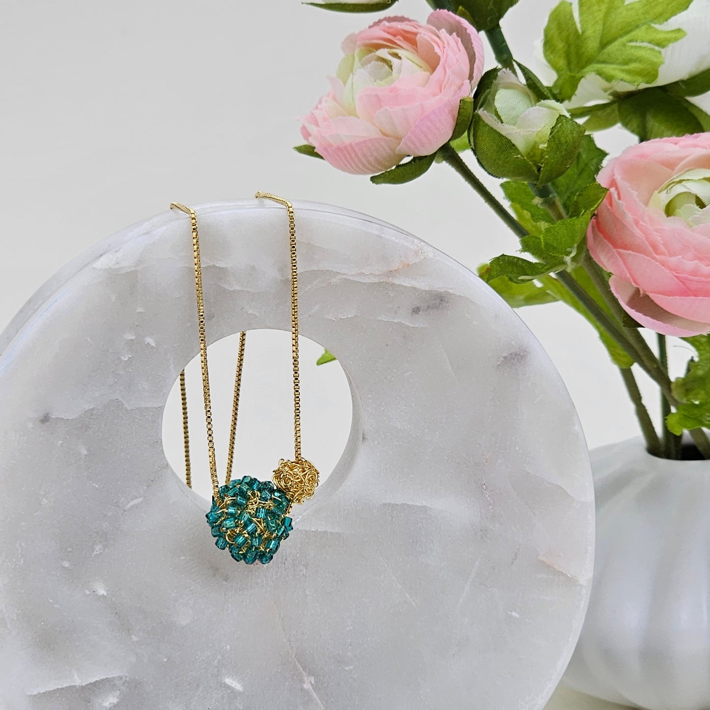 Necklace Balls Esmeralda