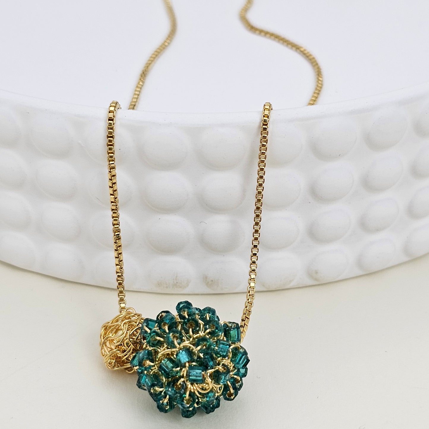 Necklace Balls Esmeralda
