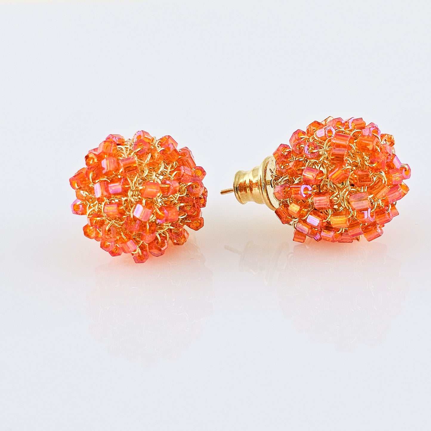 Earring Balls Fuchsia