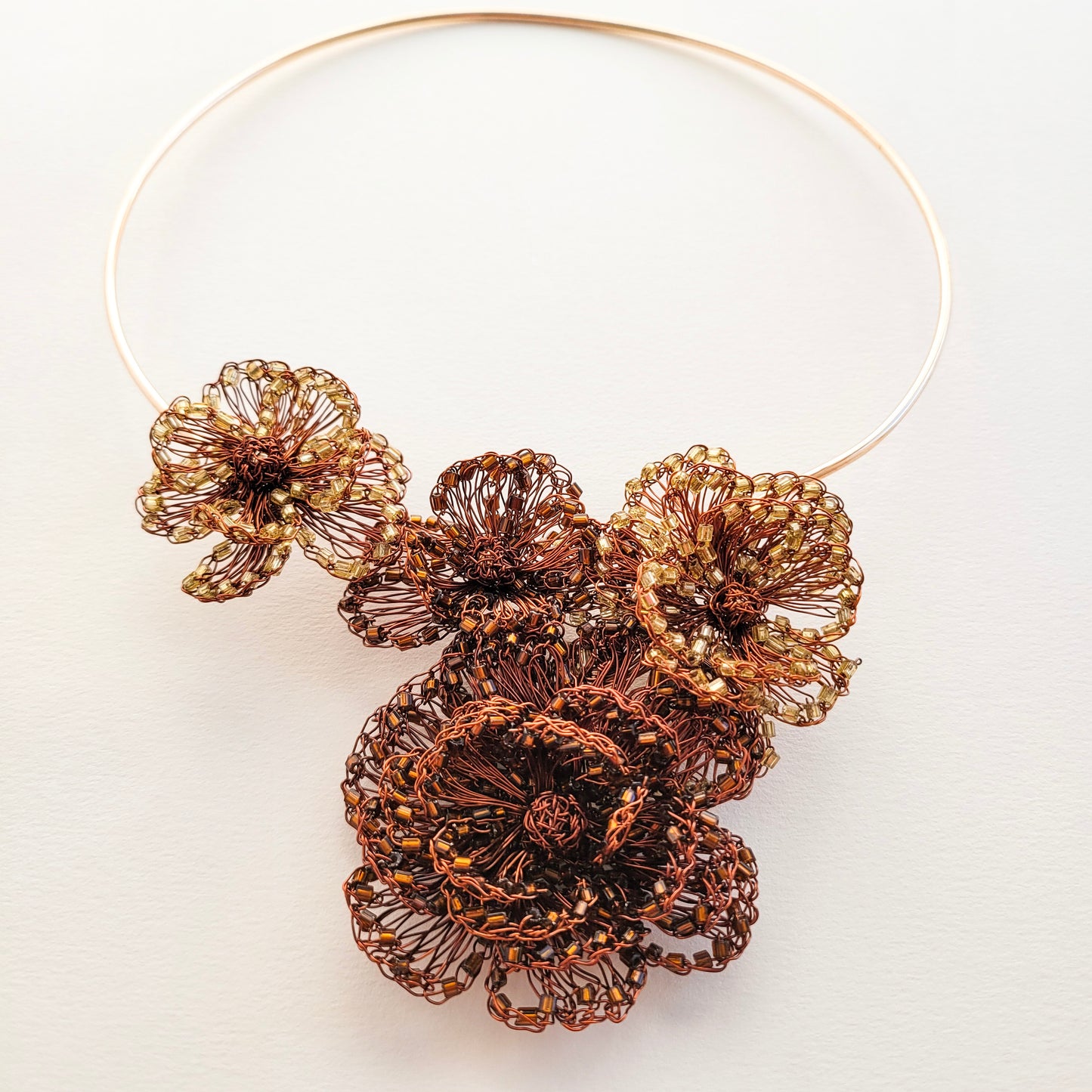 Necklace Florata Rust Color