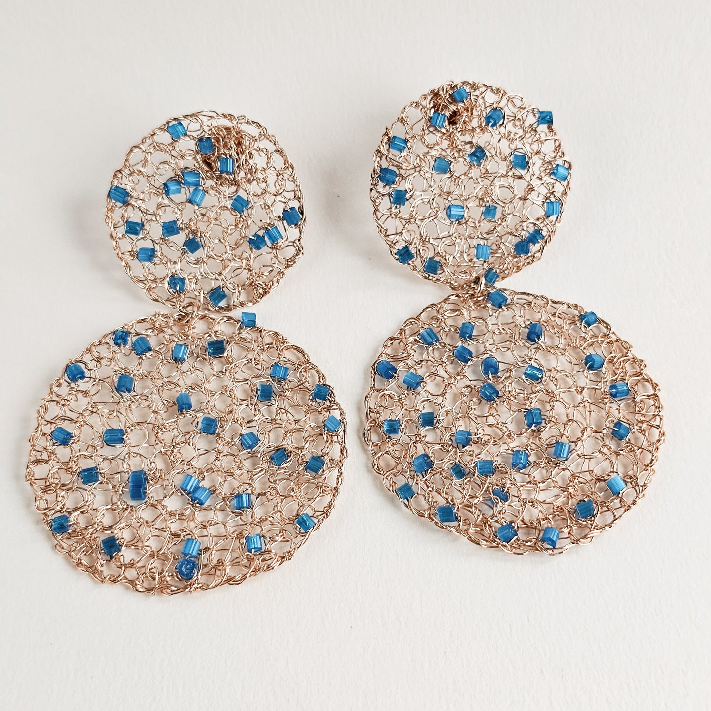 Earring Gipsofila Blue Mediterranean