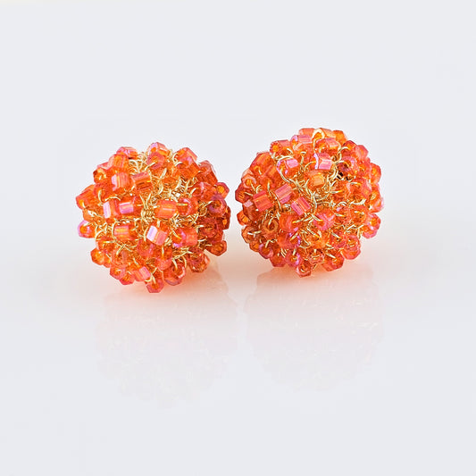 Earring Balls Fuchsia