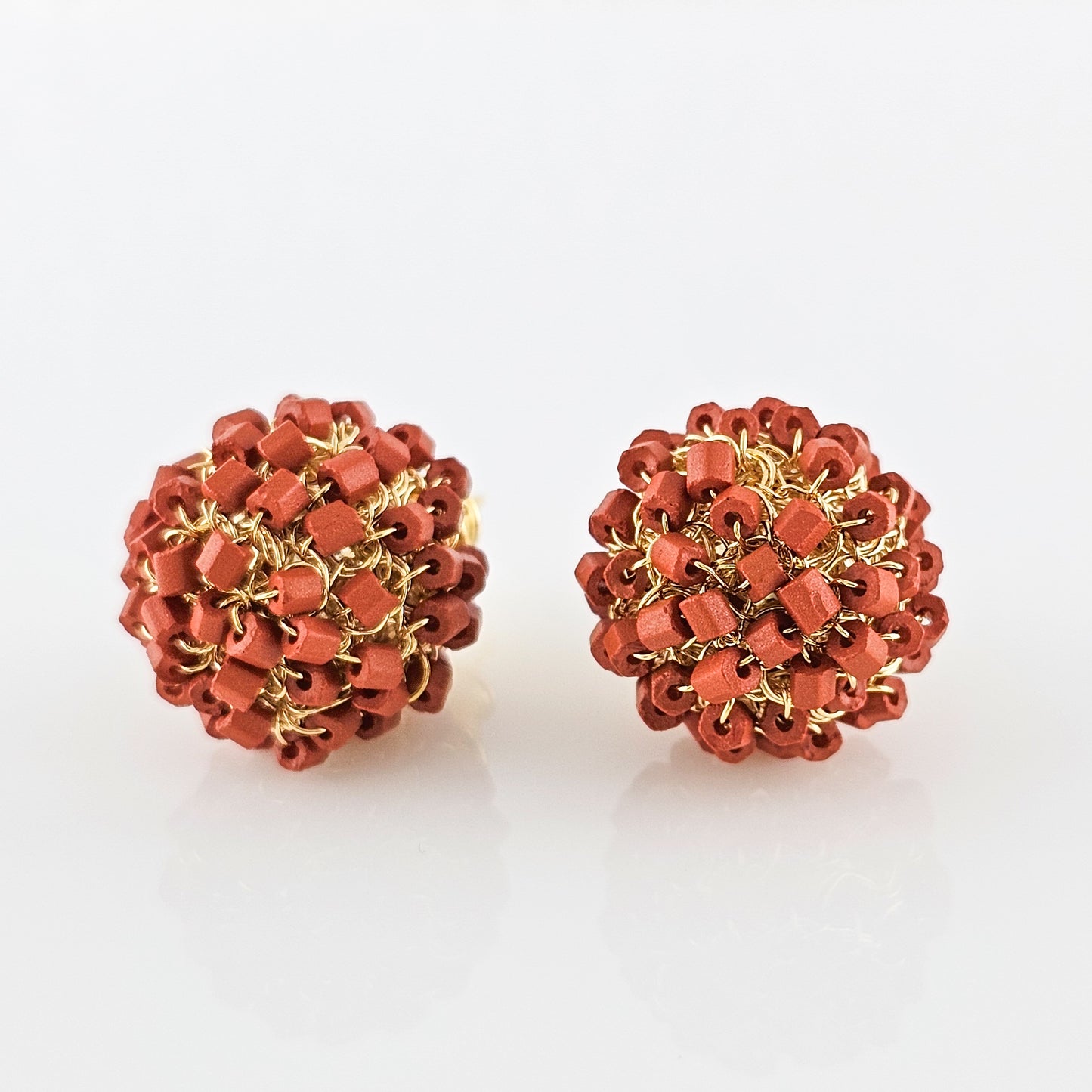 Earring Balls  Terracota