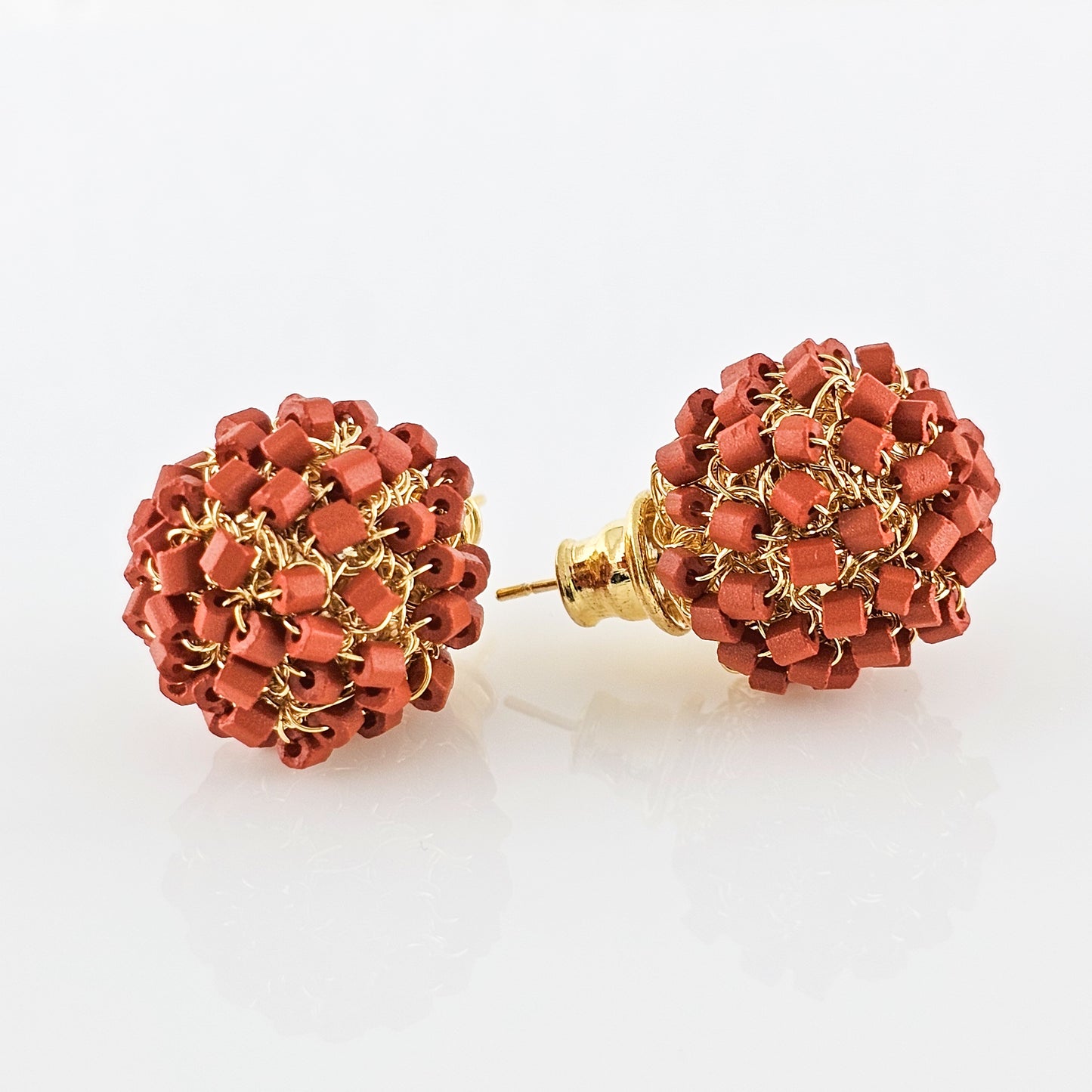 Earring Balls  Terracota