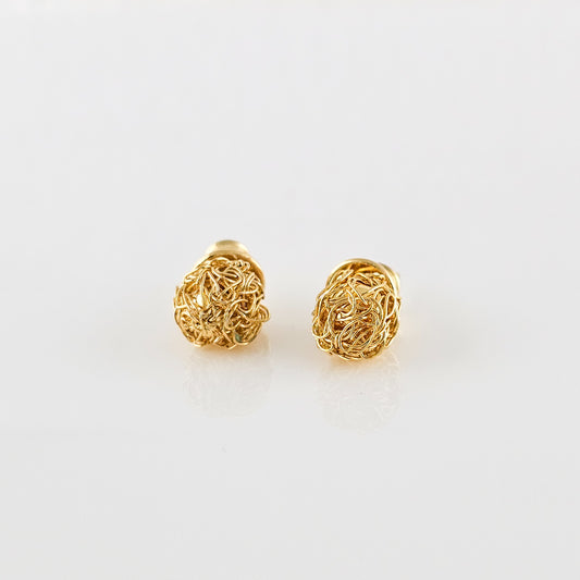 Earring Balls Mini Gold